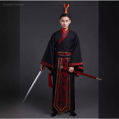 Ancient Costume Hanfu Male Etiquette Ancient Stage Performance Minister's Official Uniform Sinology Bar Mitzvah Performance Sacrificial Uniform
