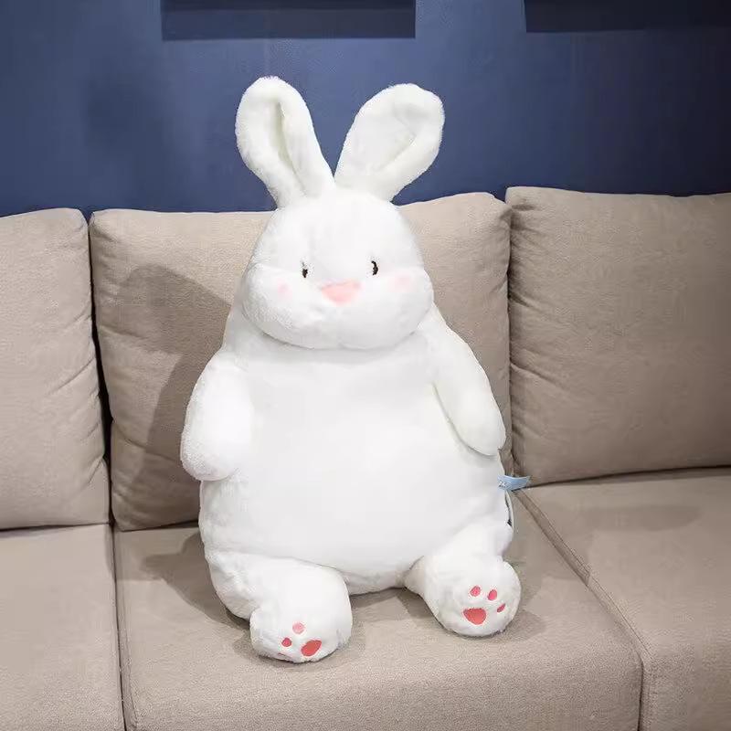 Plush Toy Big White Rabbit Doll Lazy Dudu Rabbit Sai Extra Fat Rabbit Doll Ragdoll