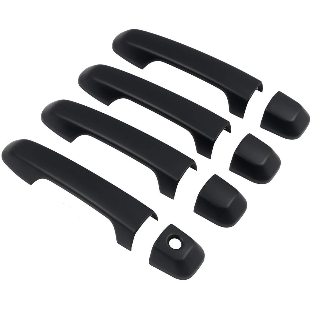 Car Accessories for Toyota 4Runner 2010- ABS Matte Black Exterior Side Door Handles Cover Trim
