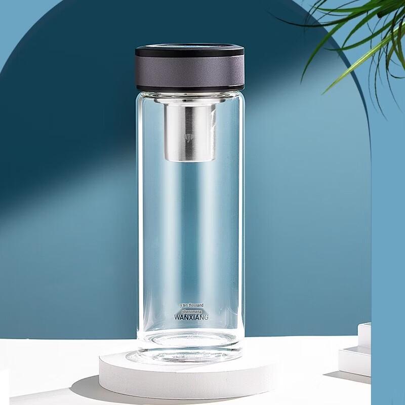WANXIANG Single-Wall Glass Tea Tumbler