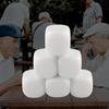 10Pcs White Dices Cube Six Sided Dices with Round Corners 16MM Acrylic Dices for Classroom Board Game Sticker