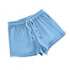 Women's Fashionable Loose-Fit Pyjama Shorts Plain-Coloured Casual Trousers