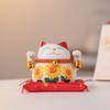 Ornament din ceramică de floarea soarelui Maneki Neko, porțelan, pisica norocoasă, cutie de bani, figurină, decorare, pisică centrală pentru mascotă