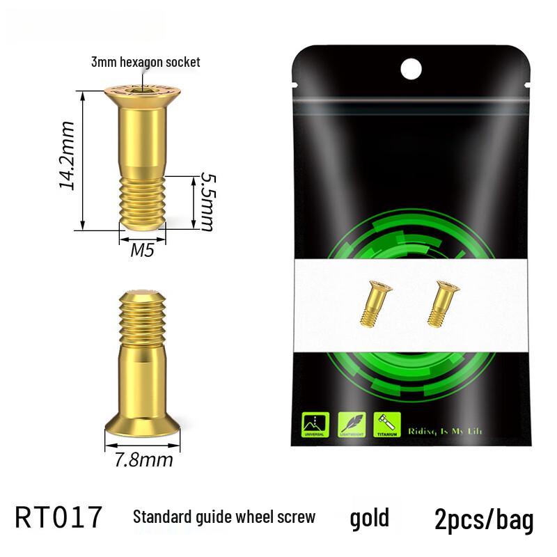 Lishi Titanium Alloy Rear Derailleur Guide Wheel Screws