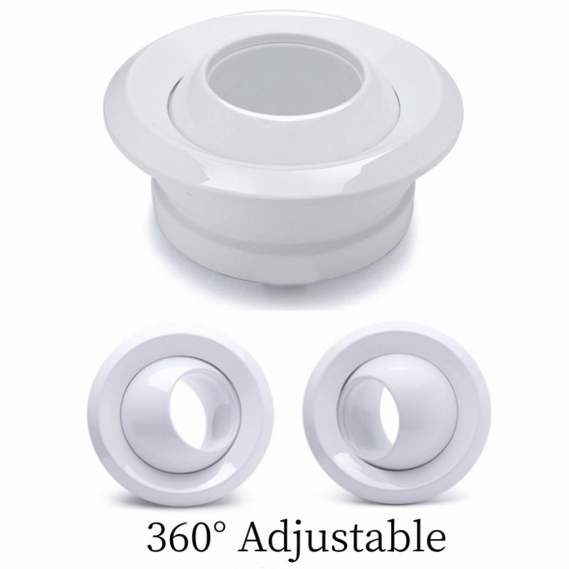 Circular Jet Spherical Nozzle Air Vent Central Ventilation Adjustable Remote Jet Fresh Outlet Valve for Ventilating Device