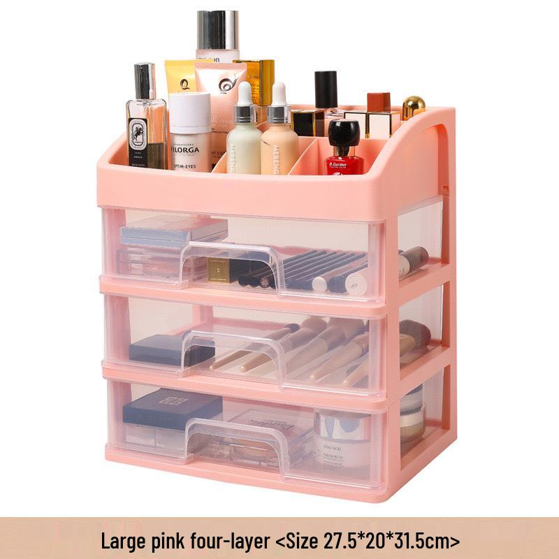 

Настольный косметический органайзер большой вместимости с выдвижными ящиками для общежитий