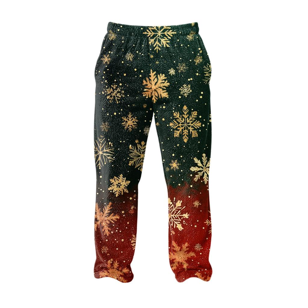 Men's Allover Printed Home Pants Sleeping Pajama Pants Long Pants Pajama Pants