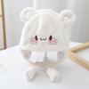 Infant Hat Winter New Cute Super Cute Cartoon Plush Pullover Hat Boys and Girls Baby Warm Ear Hat Tide