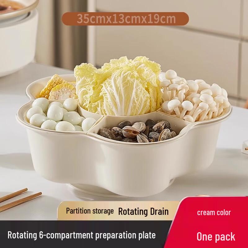 

Rotating Hot Pot Vegetable Storage Basket