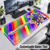 Rainbow Friends Personalized Large Mouse Pad Custom Name Text Extended Desk Mat Gaming Mousepad