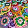 Colorful Handmade Crochet Table Place Mat Pad Random Colors Coffee Coaster Cup Doily Christmas Flower Placemat for Wedding