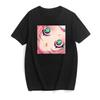 Dark Gothic Short Sleeve T-shirt Cute Cartoon Girl Streetwear Simple Casual Top Retro Loose E-Girl Summer Short Sleeve T-shirt