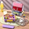 1200ml Bento Box Compartment Lunch Box with Lid Dipping Box Salad Fruit Lunch Box Office Worker Picnic Food Storage Containers