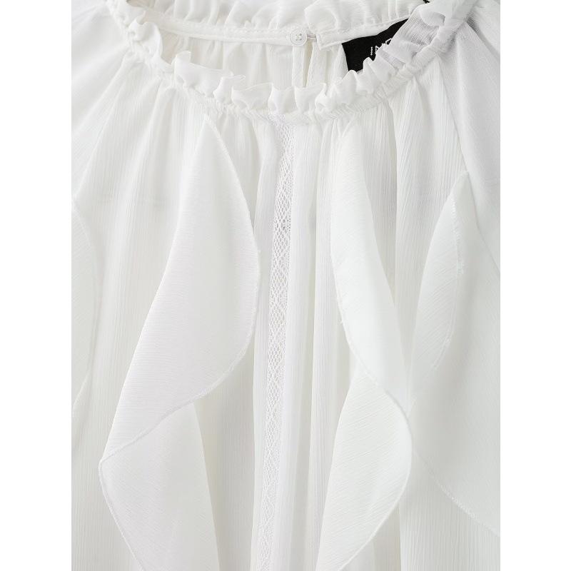 2025 Spring New Arrival: Women's Casual Layered Ruffled Collar Shirt