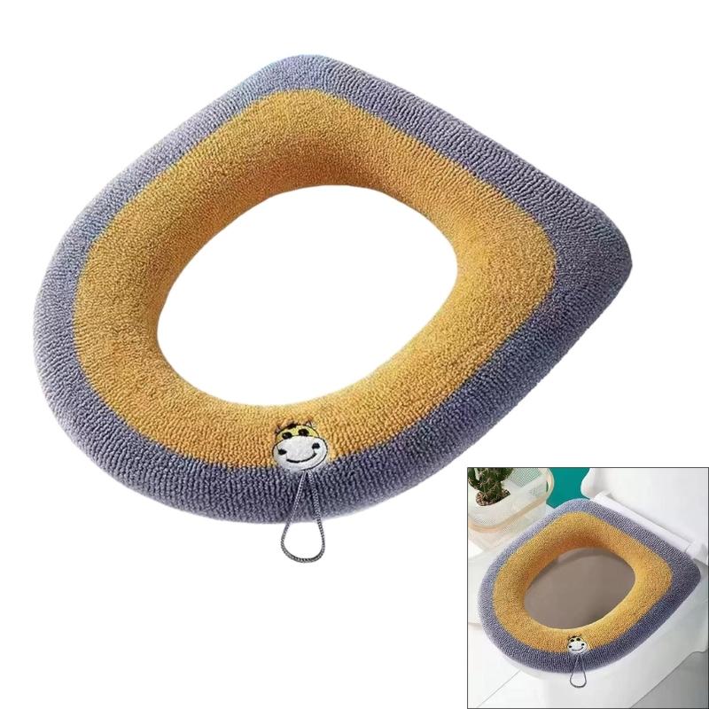 Pack Of 10 Thick Toilet Lid Cover For Home Bathroom NonSlip Design Quick Cleaning Toilet Seat Cover for Family Household