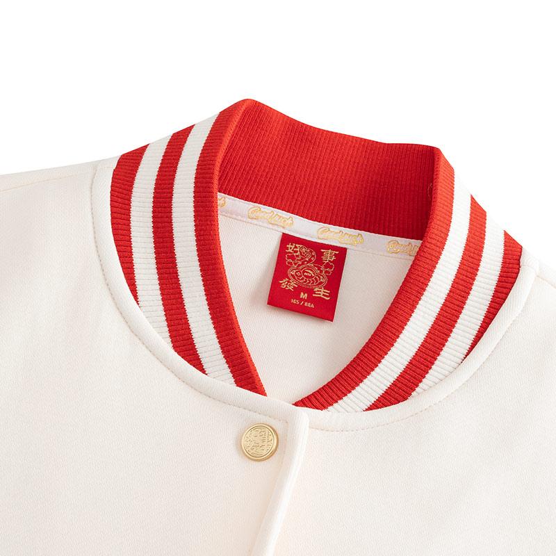 Anta Good Things Happen Series Knitted Sports Loose Jacket Women Jackets Corn-White 162518727S-2