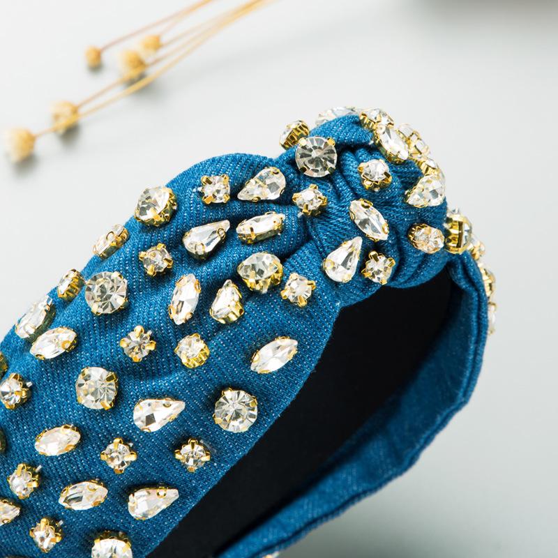 Banda de păr pentru femei, în stil baroc pur cusut manual, cu noduri