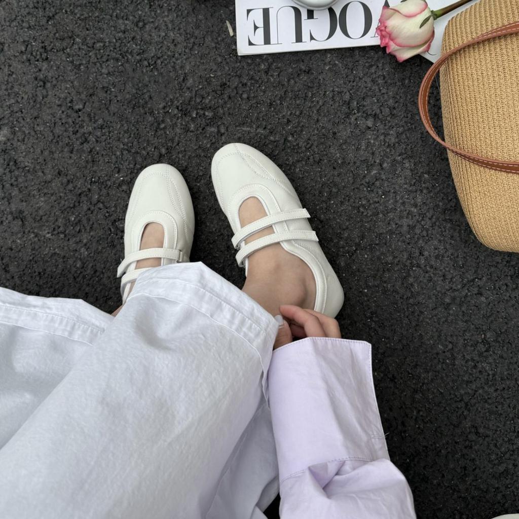 New Products In Spring and Summer! Shallow Mouth Sports Style with Mary Jane Shoes for Women's 2025 New Casual Color Matching Flat Shoes
