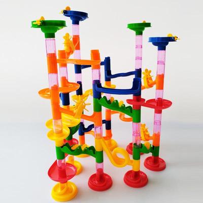3D Maze Marble Run: 105-Piece Adjustable Track Building Blocks - Children's Day Gift Toy