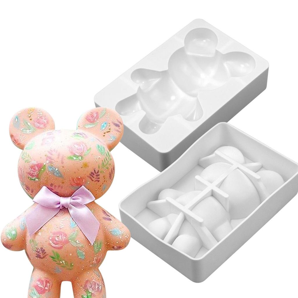 Animal Silicone Mold Cute Bear Mold Handmade Cake Baking Mold for DIY Kitchen
