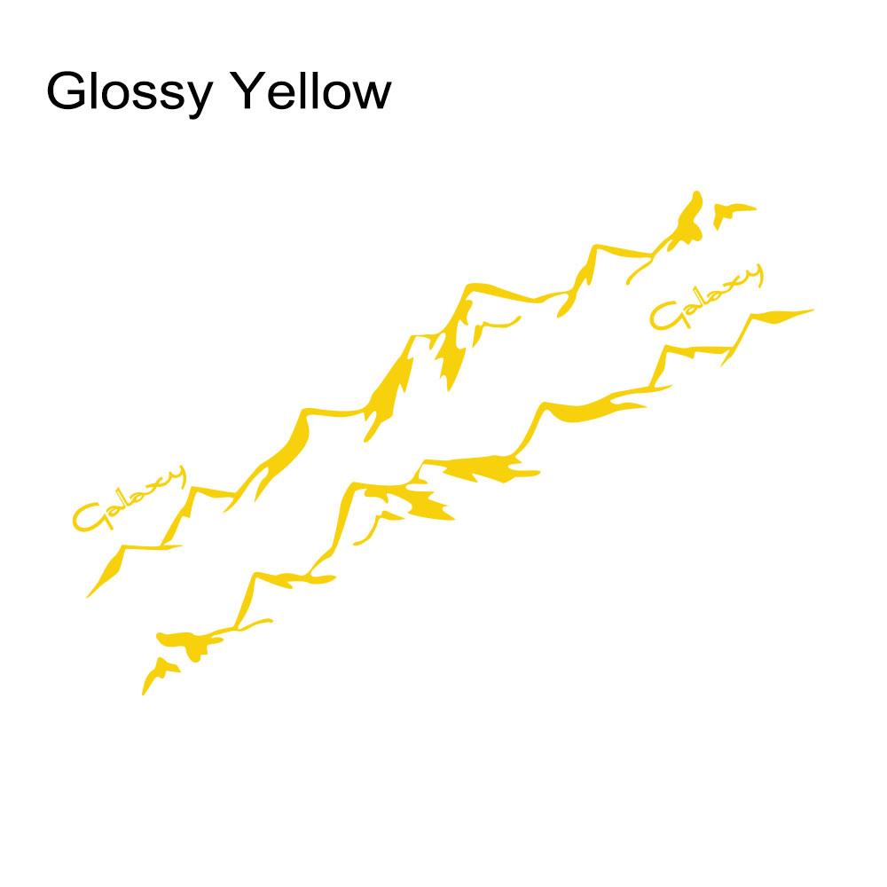 2PCS Car Stickers For Ford Galaxy MK1 MK2 Mk3 MK4 2 3 Tuning Accessories Auto Side Door Mountain Graphics Vinyl Film