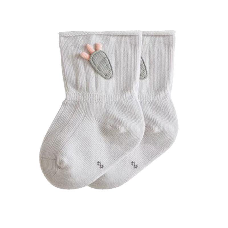 Baby Socks, Newborn Baby, Spring and Autumn, Thin Cotton Without Pilling, 0-3 Months Baby, Rolled Edge, Boneless Short Socks