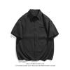 2025 Summer Men Solid Color Shirt +Shorts Men Casual Two Pieces Sets Male Short Sleeve Shirts Shorts Man Tracksuits