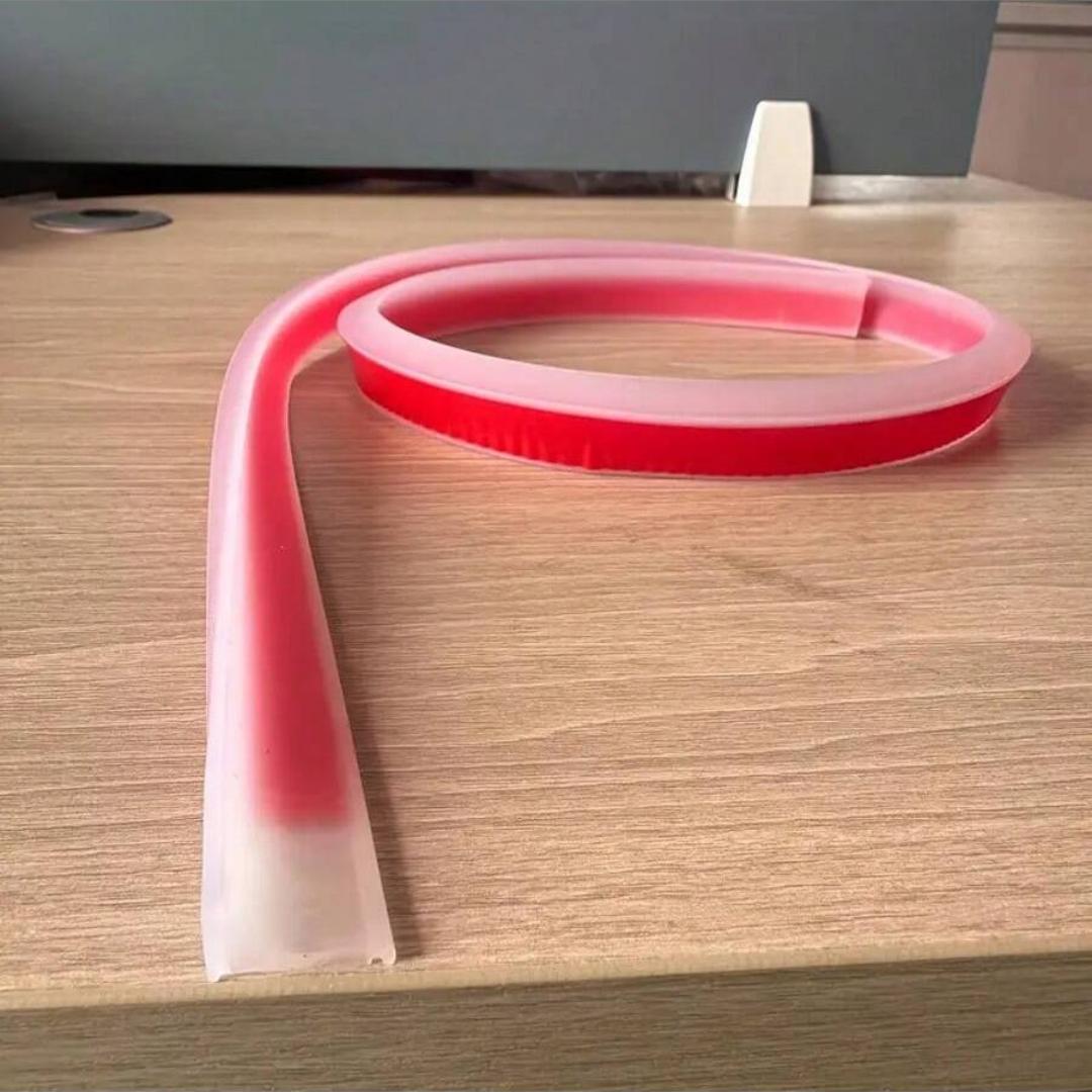 

1PC 2m/78.74inch Water Shower Dam Bathroom Water Stopper Silicone Retaining Strip Flood Barrier прозорий