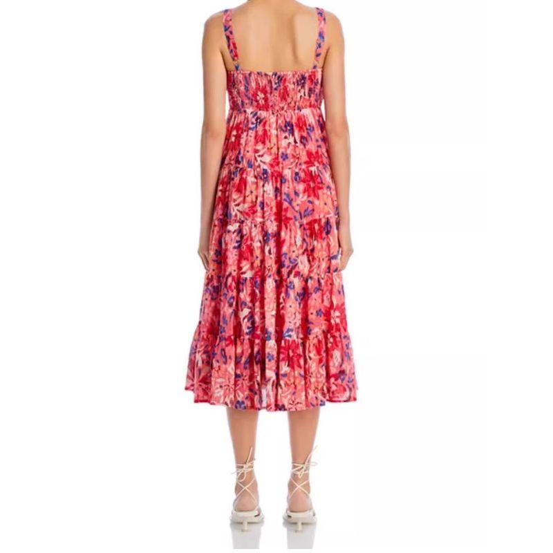 Foreign Trade Order AQ Exquisite Print Sling Wrap-around Temperament Fashion Big Hemline Dating Lady Summer New Dress