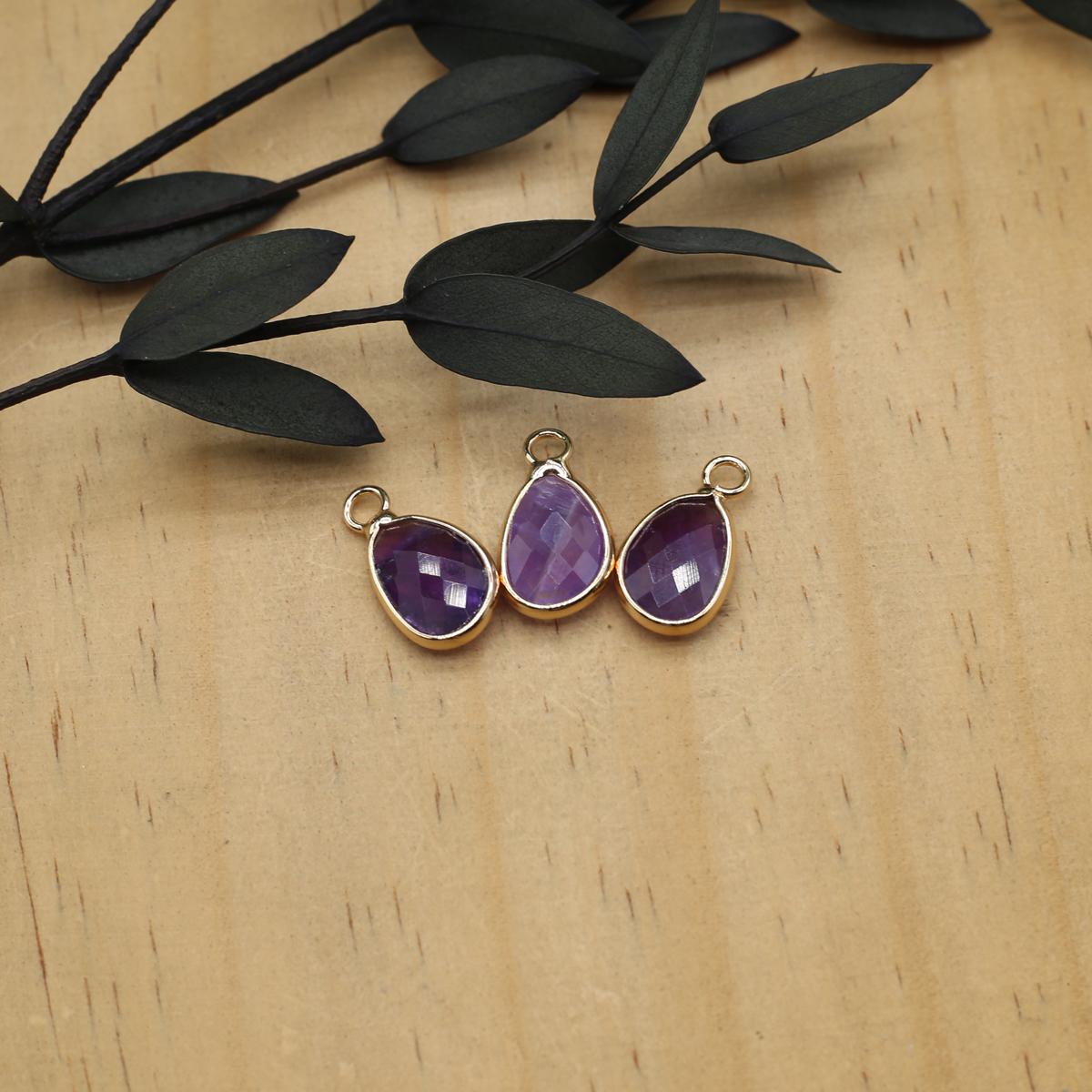 

3шт невеликий кулон з натурального каменю агати/рожевий кварц гранований кулон для виготовлення ювелірних виробів своїми руками намисто сережки браслет аксесуар 10x15mm