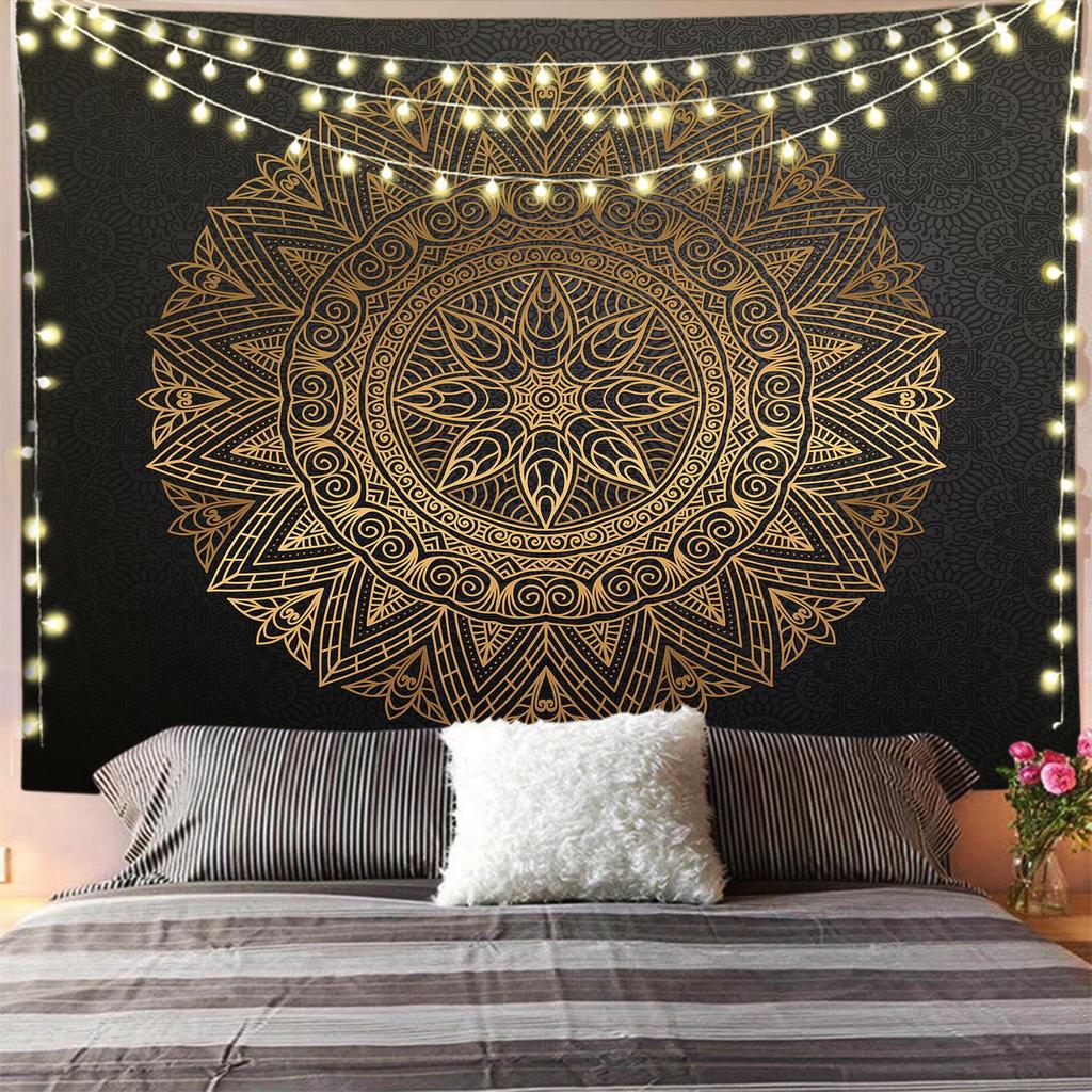 Mandala Tapestry India Wall Tapestry Hippie Room Decor Boho Trippy Tapestry Aesthetic Room Decor Decoration