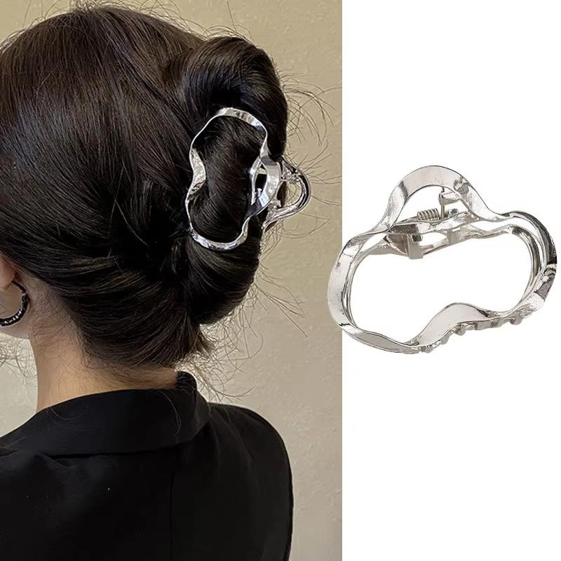 

Gothic irregular Metal Hair Clips, Strong Hold Shark Clamps, Punk Charm Hair Accessories for Women Advanced sense shark clip