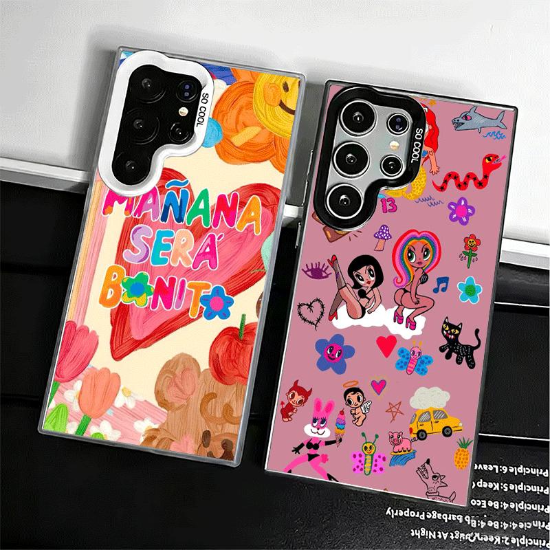 Karolg M-Manana Sera B-Bonito Shockproof Phone Case for Samsung Galaxy S26 Edge S25 Ultra S24 FE S23 Plus S21 Cover Anti Fall Fu