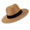 Breathable Summer Sun Hat Flat Brim Beach Cap Classic Jazz Hat  Travel