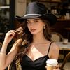 Blingbling Glitter Rhinestone Jazz Hat Shiny Cowgirl Hat Casual Summer Hat  Girl