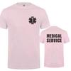 2024 Tričko pro záchranáře Léto Muži Bavlna Krátký rukáv Záchranná zdravotní služba Trička Pánské oblečení Topy OT-005