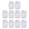 10Pcs Baseball Stands Plastic Round Display Stand Clear Rings Plastic Display Holders Sphere Stand for Baseball Tennis