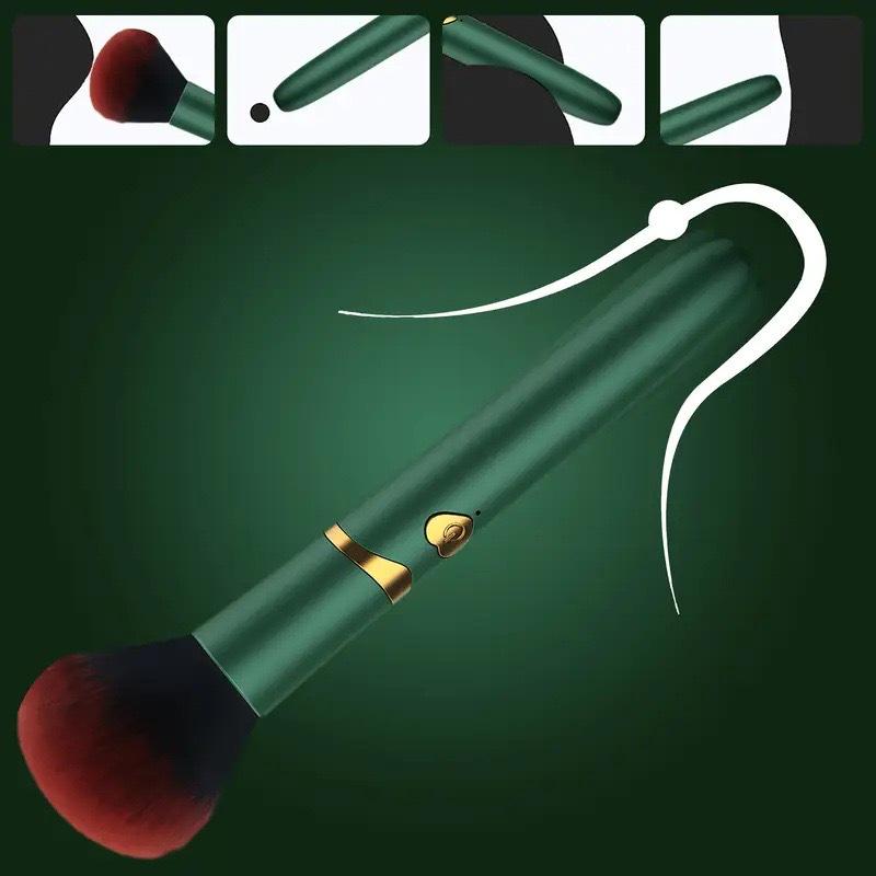 Stiller Vibrations-Make-up-Pinsel: Wasserdichter Vibrator mit 10 Modi für Frauen