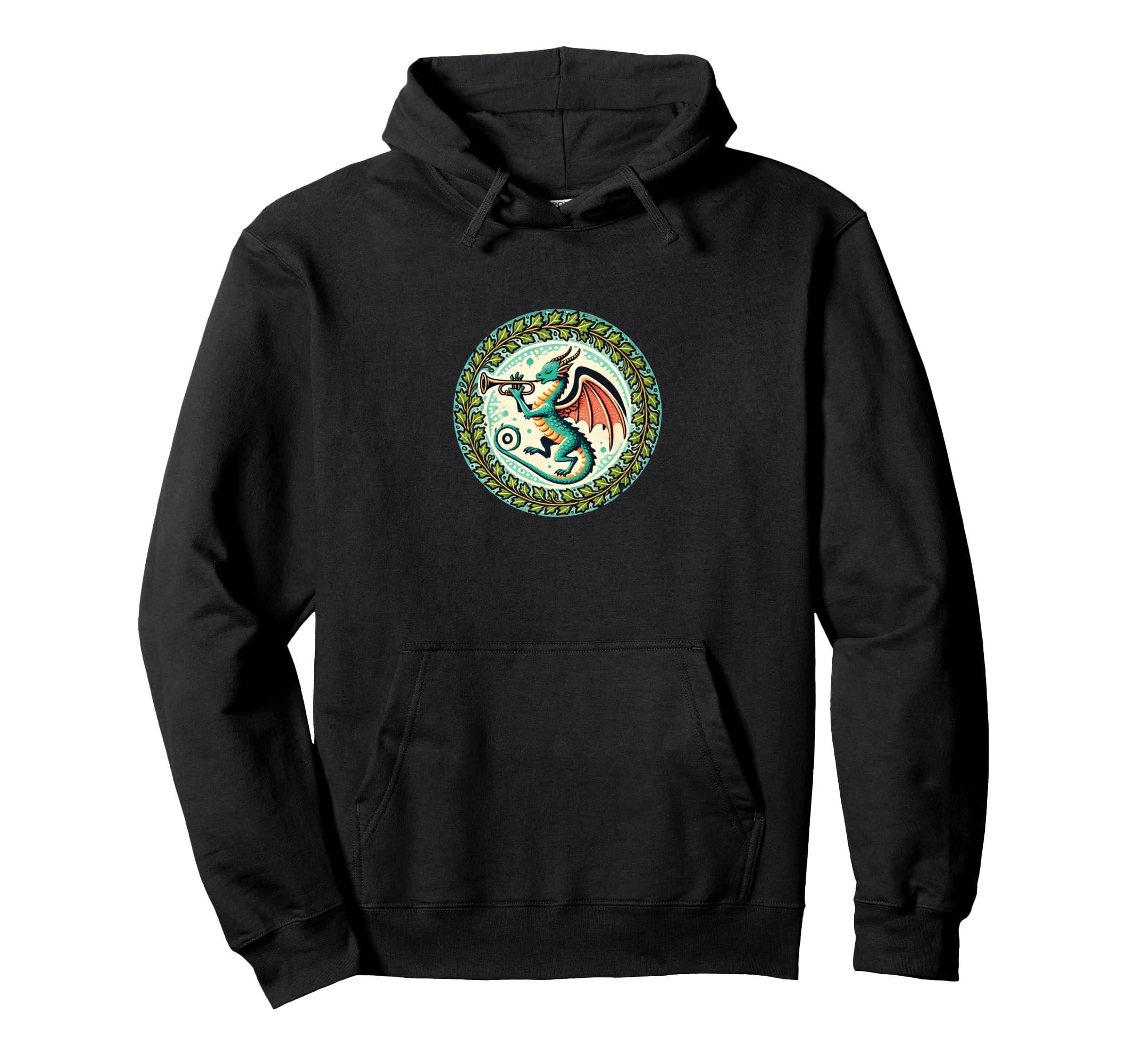 

Trumpet Dragon Illustration Trumpeter Dragons Art Hoodie