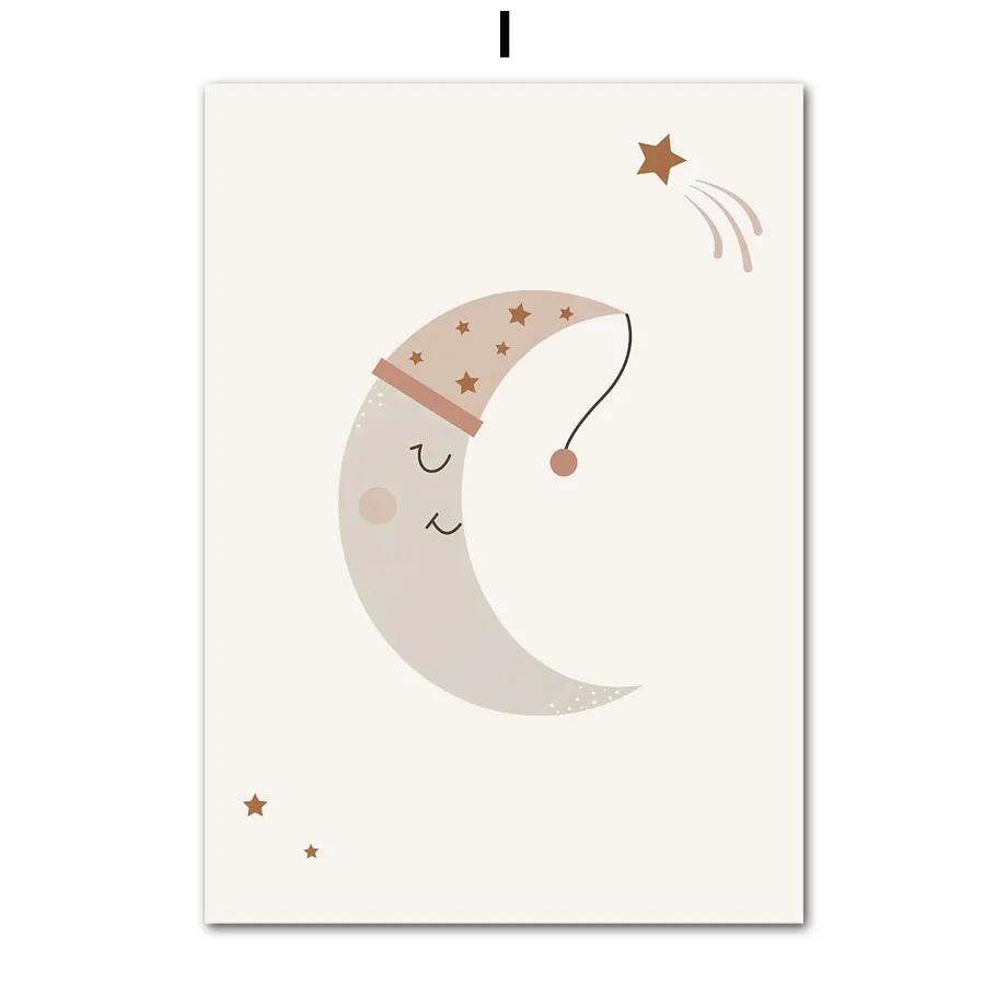 Leinwandmalerei Regenbogen Koala Bär Elefant Hase Boho Poster Drucke Baby Wandkunst Bilder Nordische Kinderzimmer Deko