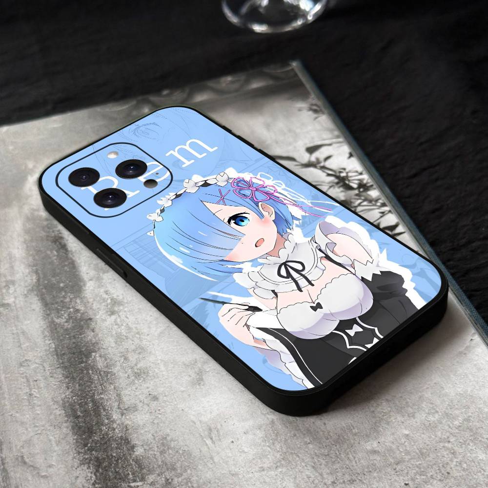 ReZero Rem Phone Case Silicone Soft For IPhone 17 Air 16 15 14 13 12 11 Plus Pro Max Plus