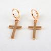 Earrings Exquisite Fadeless Alloy Smooth Surface Cross Shape Women Jewelry for Party