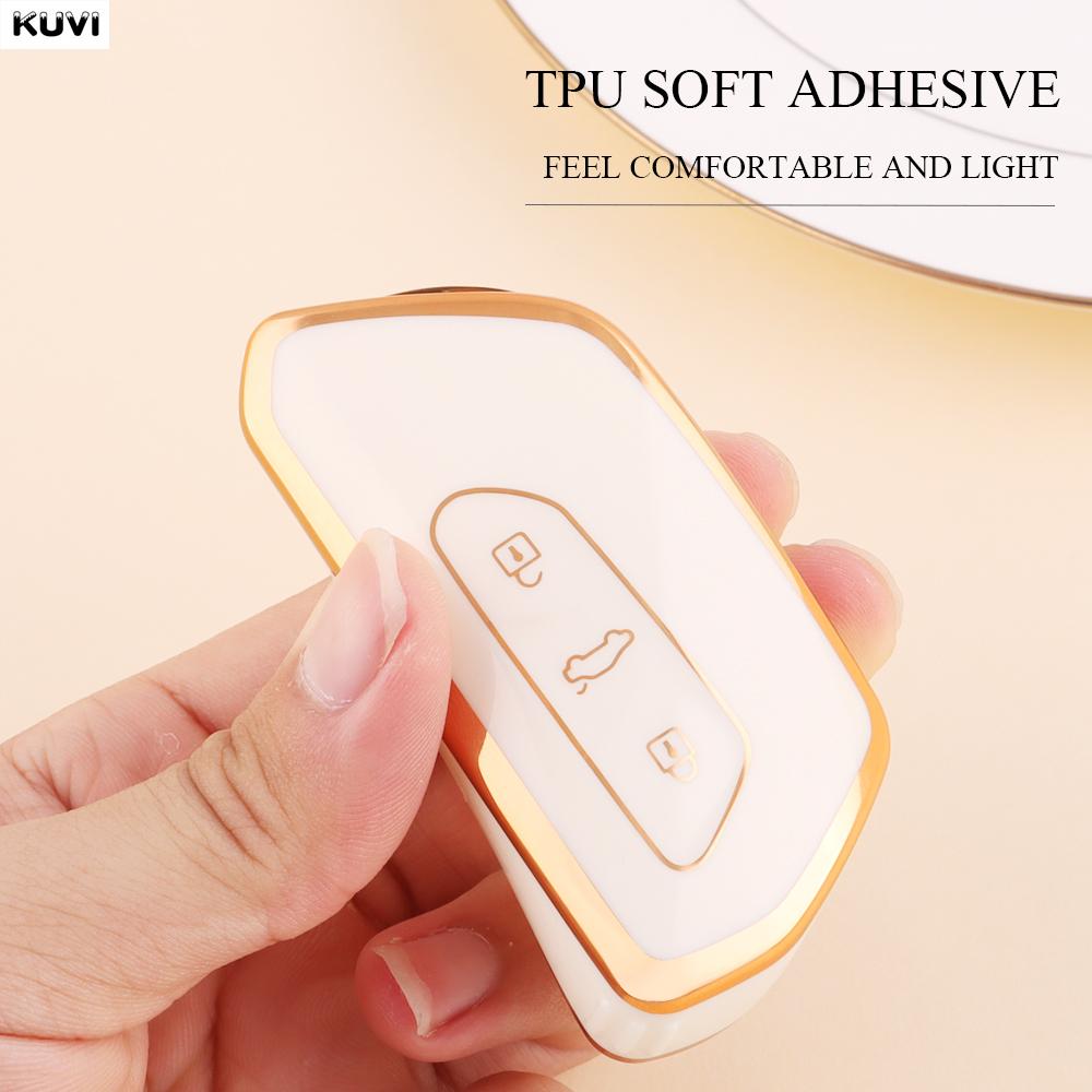 Tpu Style Car Key Case Cover Shell Fob For Volkswagen Vw Golf 8 Mk8 Id-4 Id-6 For Skoda Octavia A8 For Seat Leon Fr Mk4 Cupra