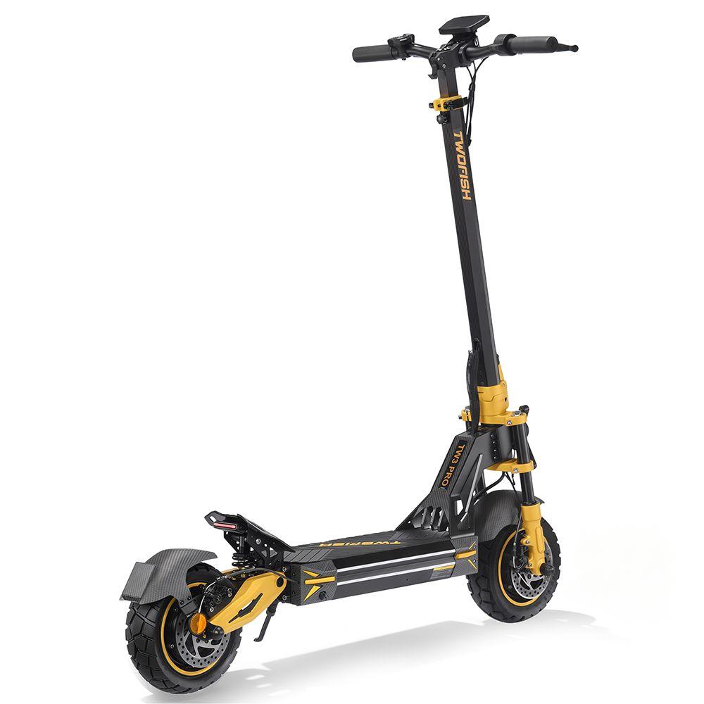 Monopattino Elettrico Pieghevole Twofish TW3 Pro Ruote da 11" con Sblocco NFC Motore da 2000W 52V 23Ah Freni a Doppio Disco Autonomia Massima 55 Km Carico Massimo 120 Kg