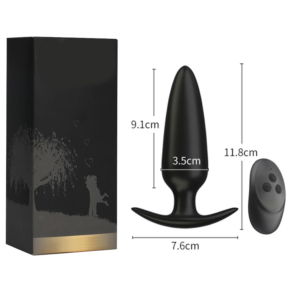 Vibrerende rumpestøpsler Dildo Vibrator Prostatamassasje Trådløs fjernkontroll Analplugg G-punktstimulator Sexleketøy for kvinne