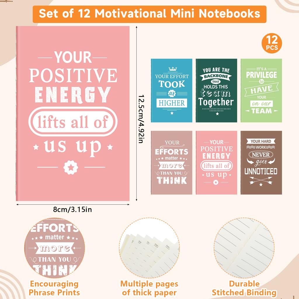 12 Sets Thank You Gifts Bulk Employee Appreciation Gift Inspirational Pens