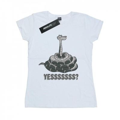 Womens/Ladies The Jungle Book Kaa Yesssss Cotton Boyfriend T-Shirt