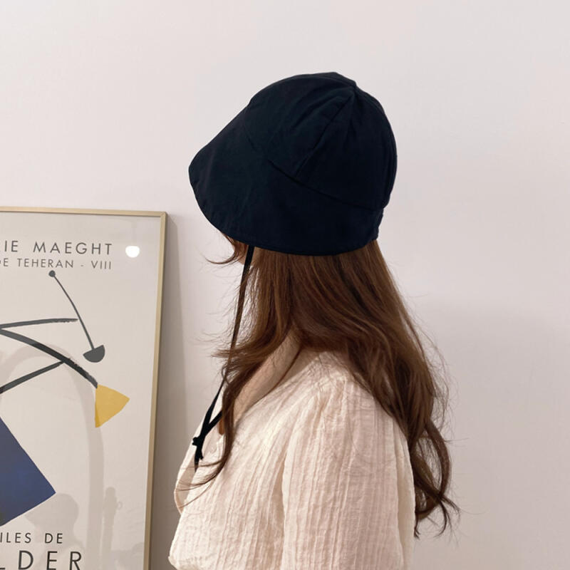 Cotton Women s Bonnet Chin Strap Bucket Hat ivory