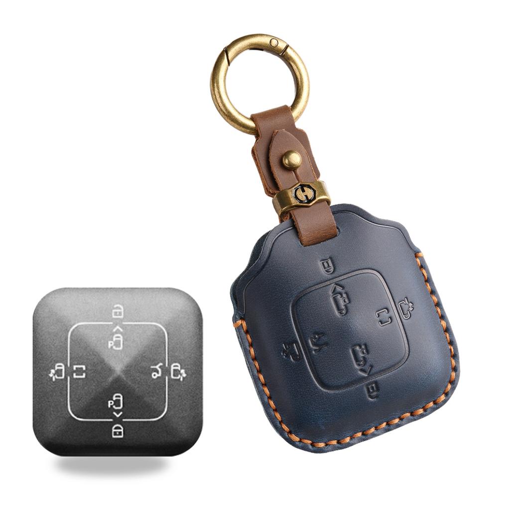 Retro Key Cover Is Suitable for Extremely Krypton 001/007 Car Pure Hand-stitched Real Cowhide Key Protection Bag