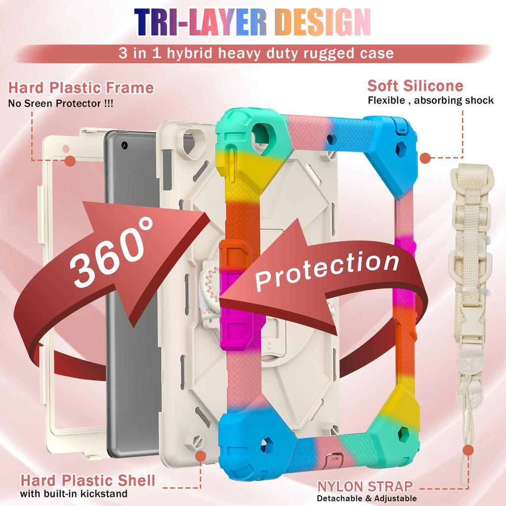Rotating Case for IPad A16 2025 11th 10.9 2022 10th Air 5 4 2 Pro11 10.2 7th 8th 9th Pro 9.7 2017 2018 Mini A17Pro 6 Stand Cover